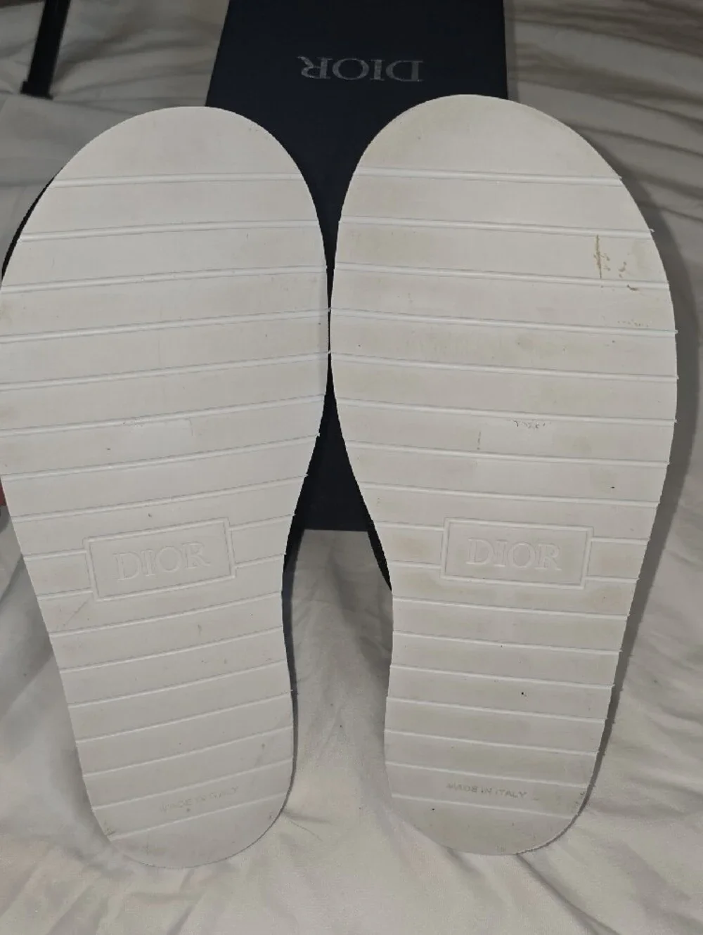 Dior Men Black & White Graffiti Slides